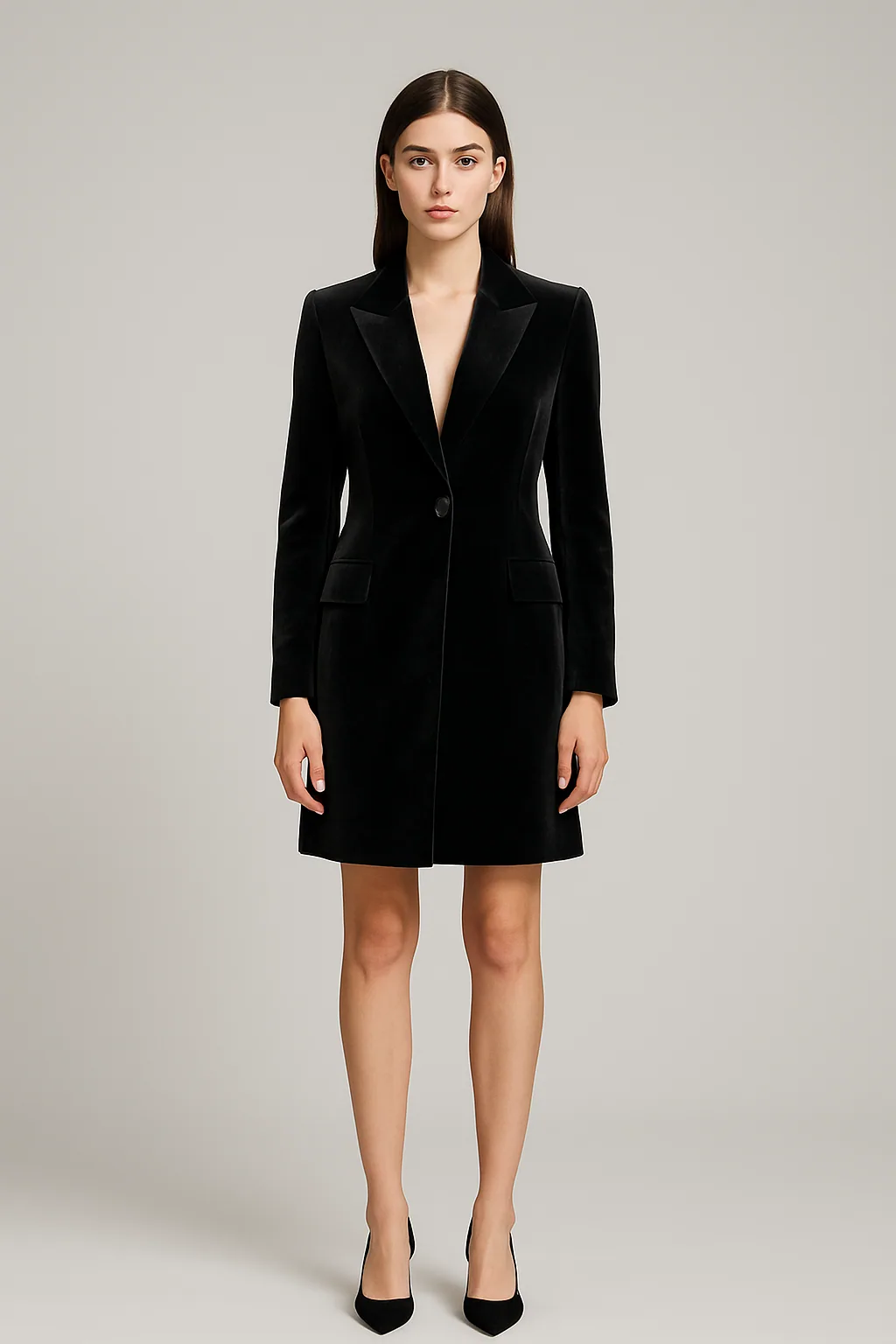Velvet Blazer Dress